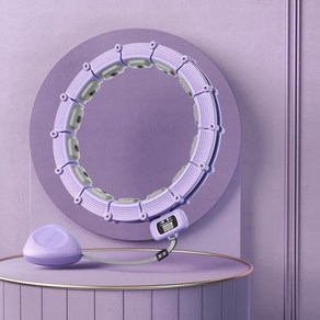 스마트 훌라후프 성인용 헬스장 링 휴대용 바디 24 섹션, 없음, 1개