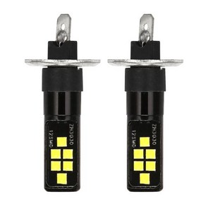 H1 자동차 LED 전구 3030 칩셋 12V24V 12Smd 전구 안개등용 W5W 전구 194 2 개, 2개