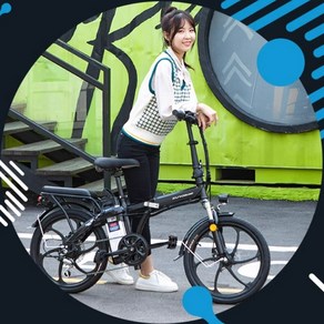 유로바이크 20인치 접이식 전기 자전거 전동 자토바이 EBIKE