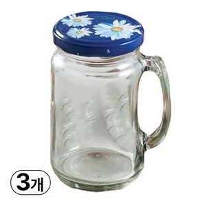 발룬피니 다용도 유리 손잡이 저장용기, 800ml, 3개