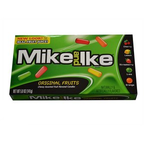 Mike and Ike 마이크 앤 아이크 오리지널 과일맛 츄잉 캔디 141g 3팩, 3개