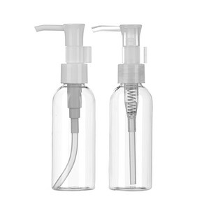 [용기] 오일펌프 용기 [묶음판매] 50ml ~ 300ml, 오일펌프 [2개묵음] 80ml투명/흰색캡, 1개