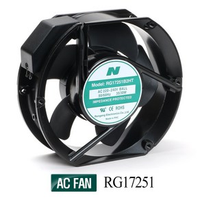 AC FAN 냉각팬 모터팬 쿨링휀 쿨링팬 사각팬 150mm 172mm RG17251, BALL, 1개