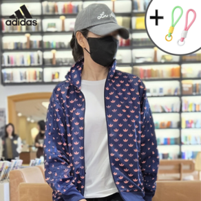 [국내매장 AS가능] 아디다스 여성 져지 모노그램 파이어버드 트랙 자켓 네이비 트레이닝복 트랙탑 간절기 남녀공용 사은품증정 IX0932