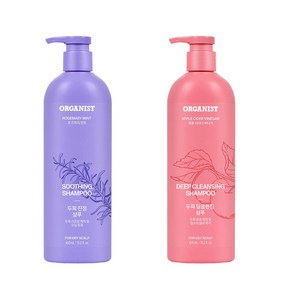 오가니스트 로즈마리민트 두피 진정 샴푸 450ml + 애플사이다비니거 두피 딥클렌징 샴푸 450ml, 1개