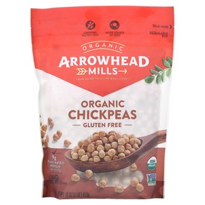 Aowhead Mills 유기농 병아리콩 글루텐 무함유 453g(16oz), Aowhead Mills 유기농 병아..., 453g, 1개