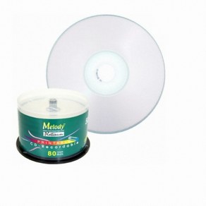 멜로디 CD-R 700MB 52x 와이드 프린터블 케익 (50장) 공디스크