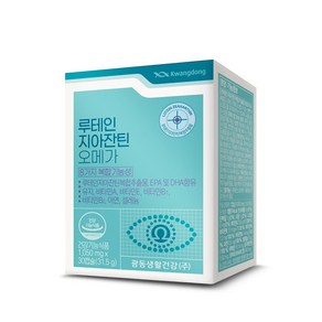 광동 루테인 지아잔틴 오메가 1 050mg 30캡슐 1박스 눈건강, 30정