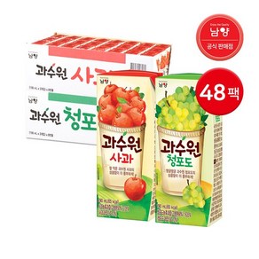 남양 과수원 사과 190ml 24팩 + 청포도 / 과일주스 EV