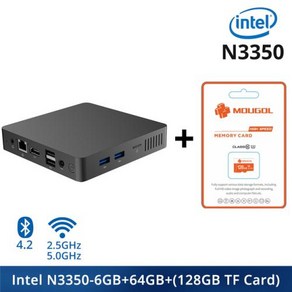 미니컴퓨터 고사양미니PC SOYO 에어 데스크탑 휴대용 컴퓨터 미니 PC 인텔 N3350 N4000 CPU 6G RAM 64G 128G ROM VGA USB30 Win10Pro W