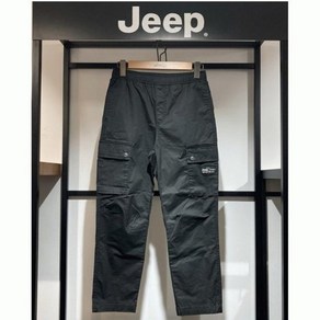 지프 JEEP Jeep 아웃 포켓 캐주얼 면 카고 바지 JO2PTU714SG