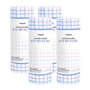 올가드 빨아쓰는 롤타입 행주 35매 바이올렛, 1세트, 4개