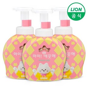 아이깨끗해 위글위글 핸드워시 용기 화이트릴리향, 490ml, 3개