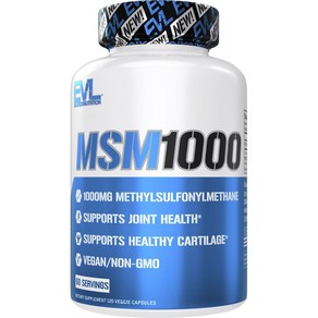 EVLUTIONNUTRITION MSM 1000 베지 캡슐, 60정, 1개