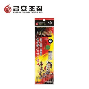 금호조침 열기 볼락 카드채비 물따라빙글돌고 낚시 바늘 채비 외줄낚시, 1개