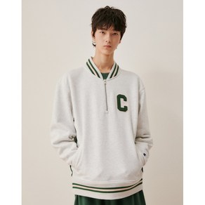 챔피온 Champion 남녀공용 12 oz Revese Weave 하프집 트랙 자켓 그레이 CKJA2F008G2