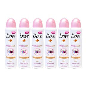 Dove 도브 데오도란트 인비저블 케어 땀억제 플로랄 터치 150ml 6개 / Invisible Cae Floal Touch Spay