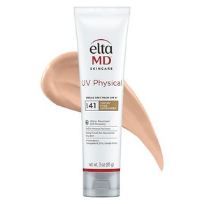 EltaMD UV SPF 41 틴트 미네랄 선크림 3.0온스 화학물질 프리 논그리지 튜브형 164098, 85g, 1개