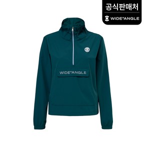 와이드앵글 공식 여성 CO 캥거루포켓 하프짚업 아노락 골프 바람막이 L WWP25173G9