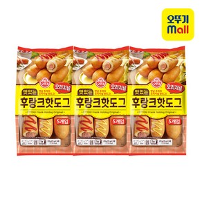 오뚜기 맛있는 후랑크핫도그 오리지널 75g, 15개