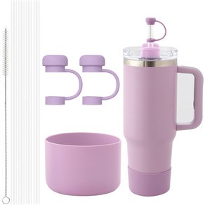 스탠리 호환 빨대 887ml 1.18L [트라이탄 재질] 세트, 1180ml 보라, 1세트