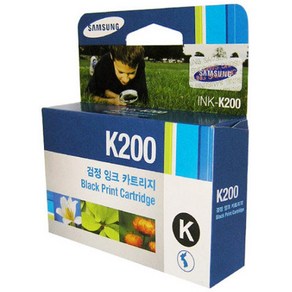 삼성전자 잉크젯프린터 정품잉크 INK-K200, 검정, 1개