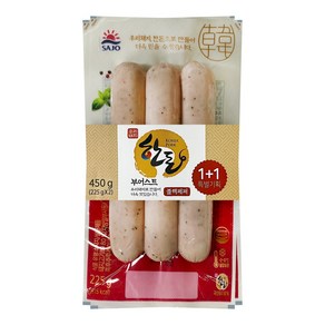 대림 한돈 부어스트 블랙페퍼 225g+225g, 2개, 225g