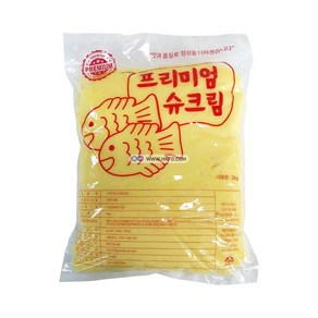프리미엄 잉어빵 찰붕어빵 붕어빵 재료 슈크림 앙금 2kg, 1개