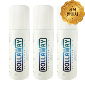 무방부제 스포츠겔 쿨 롤온타입 바르는파스 맨솔 삼일제약 롤러웨이 90ml, 3개, 1개입