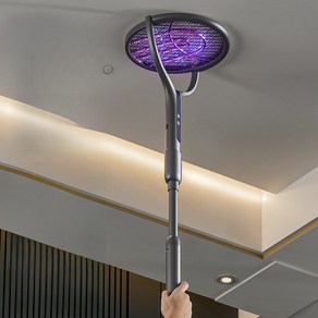 메이원 90도 회전 길이조절 LED 유인 전기 모기채 충파리채 충전식 전기모기채