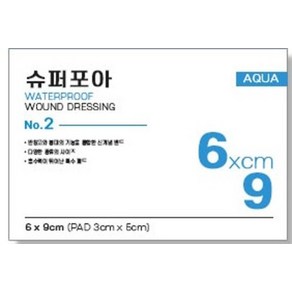 밴드골드 슈퍼포아 아쿠아 2호 6x9cm PAD 3x5cm 50개 1팩, 1개