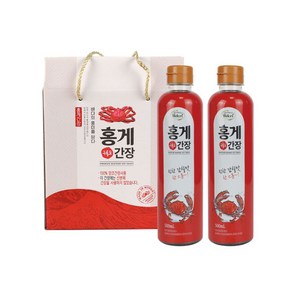 웰크리 구룡포 홍게간장 500ml 2p선물세트, 1세트