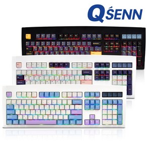 QSENN DT35 104 PBT 풀윤활 가스켓 유무선 기계식 키보드