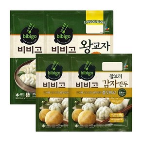 비비고 왕교자 1.05kg x2개 + 찰보리감자만두 400g x2개, 2개