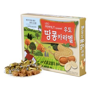 제주 우도땅콩카라멜 box형, 360g, 2개