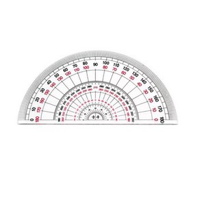 학습교재용 각도기/각도기/분도기/삼각자