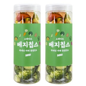 3651 스탠다드 국내산 강아지 베지칩스 야채 동결건조 60g, 2개