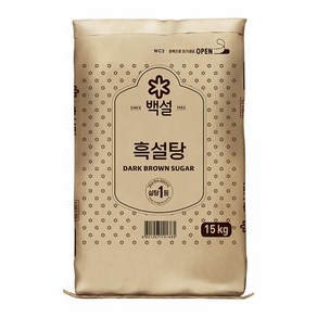 CJ 백설 흑설탕 업소용 벌크 대용량 15kg, 단품, 1개