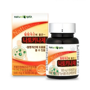 혈행개선에 좋은 나토키나제, 60정, 1개