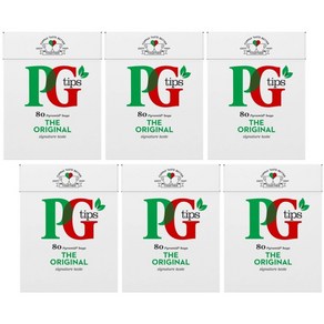 PG Tips 피지팁스 티 오리지널 80티백 총480티백, 6개