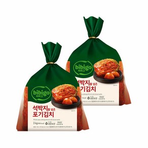 비비고 석박지를 넣은 포기김치 3kg x 2개