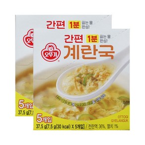 오뚜기 간편 계란국 5개입, 37.5g, 2개