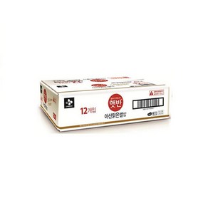 CJ 햇반 아산맑은쌀밥 210G X 12입 TD, 12개