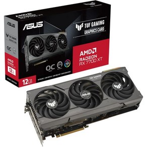 ASUS TUF Gaming Radeon™ RX 7900 XTX OC Edition 24GB GDDR6 그래픽 카드(PCIE 4.0 24GB GDDR6 HDMI 2.1a, TUF Gaming_RX7700XT12G