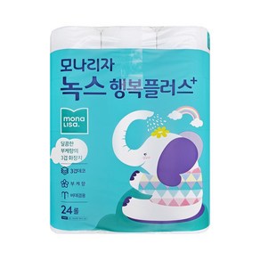 케이에이치커머스 모나리자 녹스 행복플러스 30m 3겹, 1개, 24롤