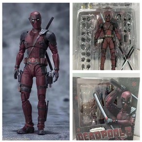 데드풀 DEAD POOL 피규어 액션 18cm 굿즈 SHF 컬렉션, 1개