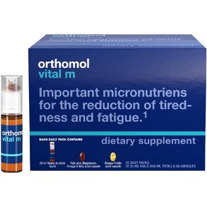 [독일 내수 정품](오쏘몰) ORTHOMOL Vital M TinkfläschchenKaps.Kombipack. 30St, 300g, 1개