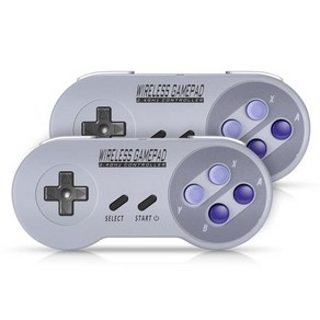 SNES 클래식/스위치/윈도우용 아소피람 무선 컨트롤러 2팩 2.4G 조이스틱 가마패드 레트로 충전식 PC 에뮬레이터 클래식 게임과 호환되는 USB 수신기 포함