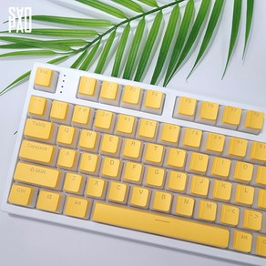 사오파오 푸딩 LED투과 키캡 PBT OEM 이중사출 1.75U쉬프트 포함 129키