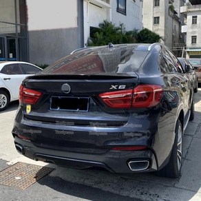 ABS M성능 스타일 후면 트렁크 윙 자동차 BMW X6 F16 리어 2015, 01 Unpainted